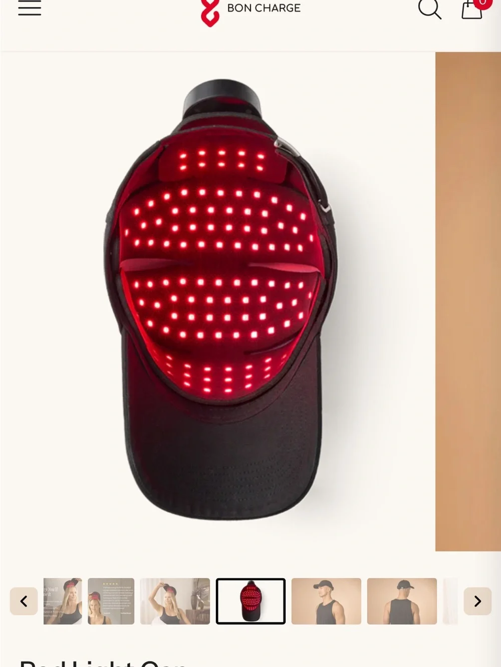 Red Light Cap rechargeable hair growth hat for daily easy use! NIB